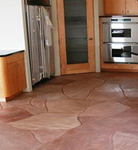 Interior use of Flagstone in the kitchen